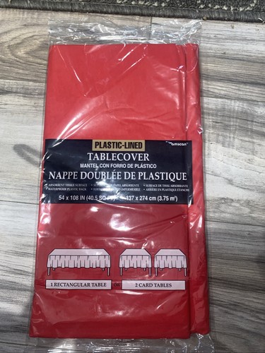 Red tablecloth table cover - red, /