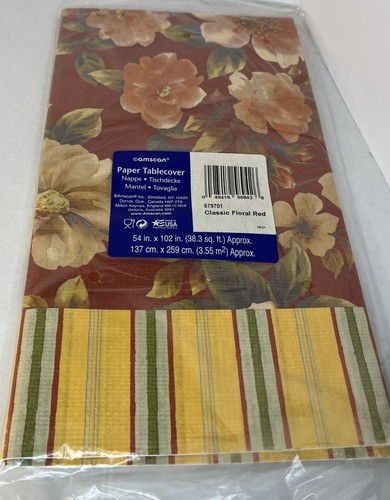 Vtg amscan classic floral - amscan,