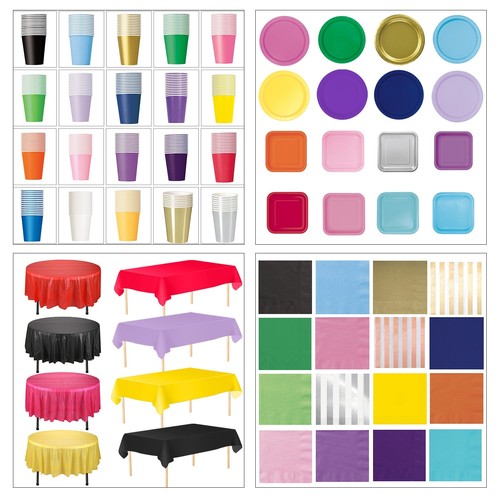 Solid colours disposable party - solid,