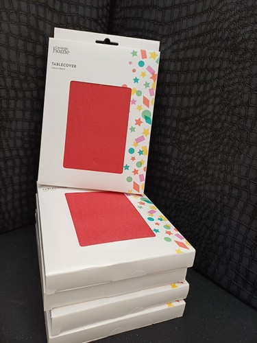 Red party table cloths - 5,