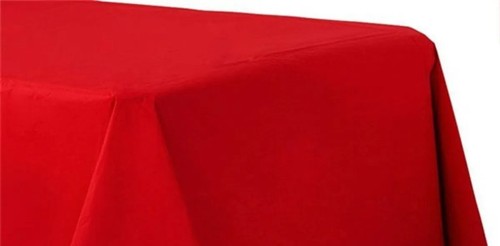 Red paper table cover - red,