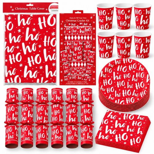 Christmas party tableware - christmas, set