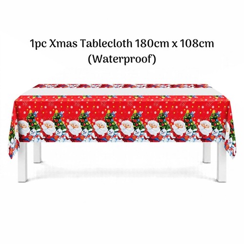 Christmas table cloth - table,
